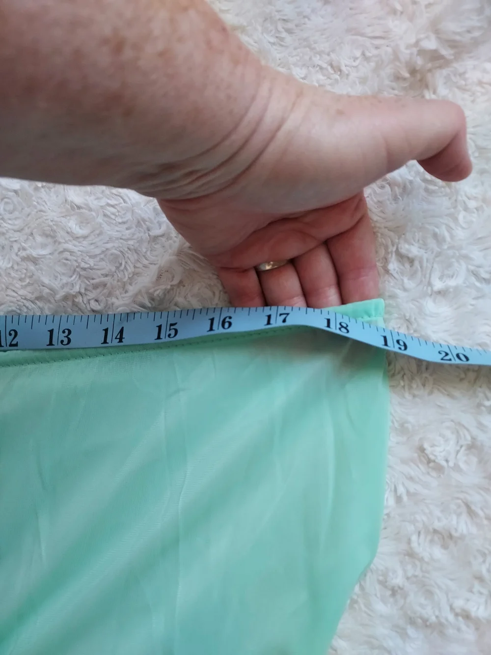 Vintage Sears Mint Green Three-Piece Pajama Robe Set White Piping Size 36 Large